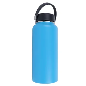 El termo para Café Pequeña Portátil de Diseño de la Manija de Acero Inoxidable Azul Térmica Botella de Agua Fuerte Estanco para Acampar