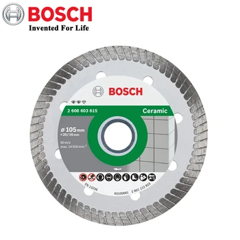 Bosch Original de 105 mm, Disco de Corte de Diamante General de Mármol Hoja de Hormigón de Ladrillo Vitrificado de Corte Seco y Húmedo de la Hoja lijadora Angular