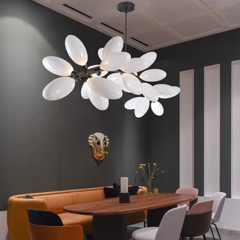 Lámpara colgante Led de Arte Araña de casa Moderna para la sala de estar comedor Luz de la Decoración de la Habitación colgante de interior accesorios de cocina lustre de