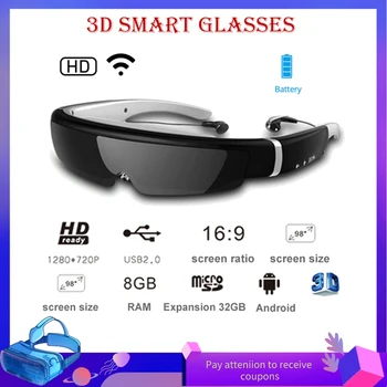 AR/VR Imax 98 pulgadas de Pantalla Gigante, Teatro Móvil 8G de Memoria Ivs Inteligente Android 3д очки для телевизора Todo-En-Uno de la Realidad Virtual