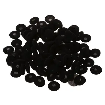 100 Pcs Negro De La Esponja De Las Almohadillas De Los Auriculares De Tapón Almohadillas De Reemplazo De La Cubierta