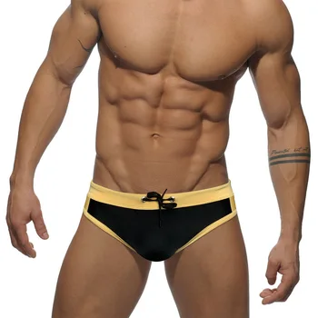 WK19 2023 negro amarillo sexy bajo la cintura de los hombres de trajes de baño de natación escritos de bikinis verano nueva apretado los hombres de los trajes de baño de natación de los hombres pantalones cortos de playa