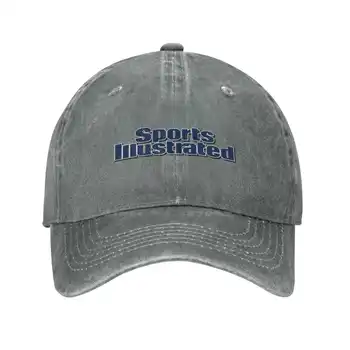 Sports Illustrated Logotipo Gráfico Impreso el Logotipo de la Marca de Alta calidad del Dril de algodón gorra de Punto sombrero de la gorra de Béisbol