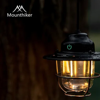 Al aire retro camping lámpara de huéspedes de carga portátil al aire libre, material de camping