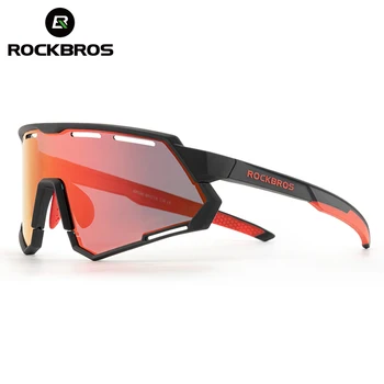 Rockbros oficial Gafas Polarizadas Fotocromáticas Ultra-light Com mesa de la Bicicleta de Gafas antideslizante TR90 Gafas de sol de Ciclismo
