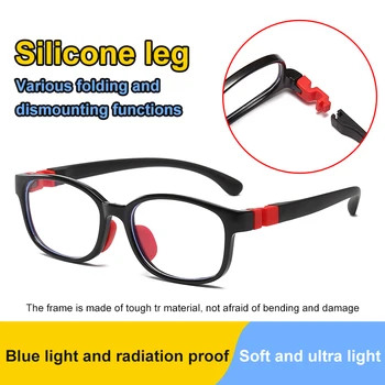 Protección de los ojos de los Niños Gafas de Lectura de Silicona очки Bluelight el Bloqueo de Gafas de Studen Gafas Anti Luz Azul Anteojos