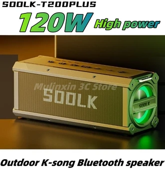 120W Alta Potencia de Bluetooth del altavoz al aire libre subwoofer altavoz inalámbrico y portátil TWS de audio estéreo con micrófono caixa de som