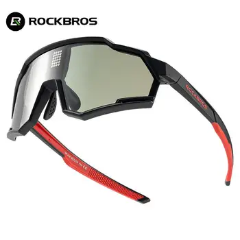 ROCKBROS oficial Ciclismo Gafas Fotocromáticas Polarizados UV400 Protección Inteligente Chip Electrónico Rápido Cambio de Color de las Gafas