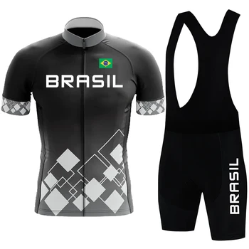 2023 Brasil Team Pro De Bicicletas Ropa De Hombre Nueva Bicicleta De Carretera De Desgaste De Las Carreras De Ropa Transpirable Jersey De Ciclismo Conjunto De Ropa Ciclismo Maillot
