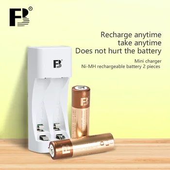 FB AA 2800mAh Batería Recargable de 1.2 V Ni-Mh Batería para Linterna Ratón Inalámbrico Juguetes de Control Remoto 2A Baterías y el Cargador