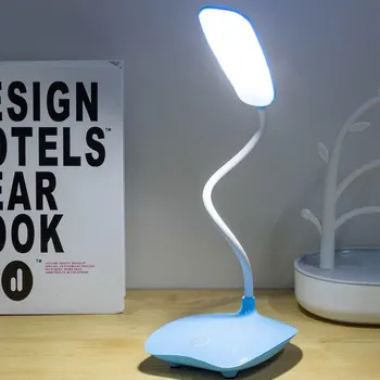 Multi-ángulo de Cuidado de los Ojos Lámpara de Lectura para los Dormitorios Dormitorio con alimentación USB de Dimmable LED Lámpara de Escritorio 3-engranaje Toque de Atenuación Portátil de Luz de la Noche