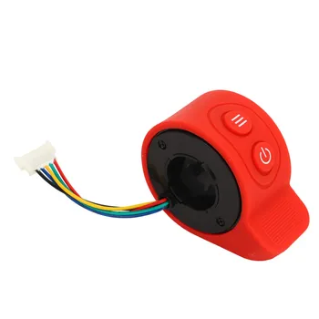 Scooter eléctrico Pulgar Acelerador Scooter de Control de la Velocidad del Dedo del Acelerador Fuerte Conexión Sensible ABS Rojo para Bicicleta Eléctrica