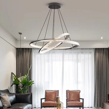 Sala de estar araña de comedor dormitorio moderno simple de gran lujo y minimalista 2023 aluminio Nórdicos accesorios de iluminación