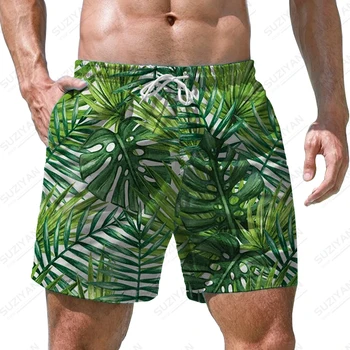 Caliente Venta de Moda Casual pantalones Cortos de Playa de Estilo Hawaiano de la Impresión en 3D Cortos Viajes de Vacaciones Cortos de Más el Tamaño de los Hombres pantalones Cortos