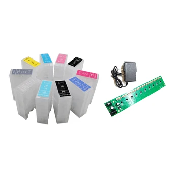 Europa Recargables Cartuchos de Tinta Y Chip Decodificador Para Epson SureColor SC-P900 P900 Impresoras