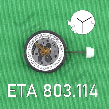 ETA 803.114 Estándar de movimiento 3 agujas con fecha de movimiento del reloj 803 114 movimiento Suizo
