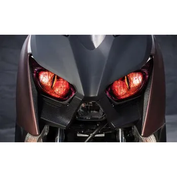Accesorios de la motocicleta Faro de Protección de la etiqueta Engomada del Faro de la etiqueta Engomada para la Yamaha Xmax 300 Xmax 250 2017 2018 B