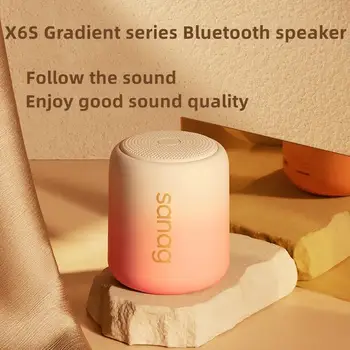Nueva 2023 Sanaag X6S Altavoz Bluetooth Duradera Calidad de Audio Clara Llamadas con Manos libres Gradual Cambio de Color de Regalo Altavoz Bluetooth