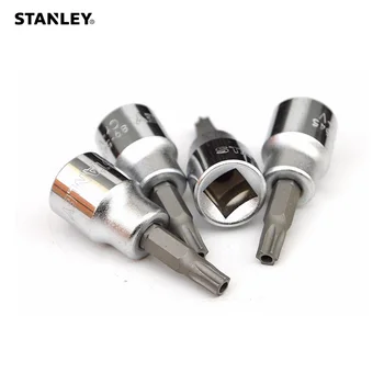 Stanley 1 Pieza de 3/8 1/2 unidad de seguridad a prueba de manipulaciones torx bits socket con el orificio de la TT10 TT15 TT20 TT25 TT27 TT30 TT40 TT45 TT50 TT55