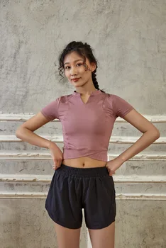 Transpirable Aptitud de secado Rápido pantalones Cortos Deportivos para la Mujer pantalones de Yoga