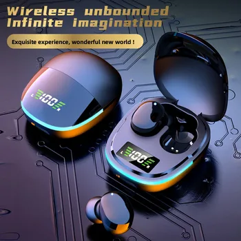 TWS G9S Auriculares Inalámbricos de la Pantalla LED de Auriculares del Teléfono Bluetooth 5.1 Auriculares de Reducción de Ruido de los Deportes de la prenda Impermeable Auriculares Con Micrófono