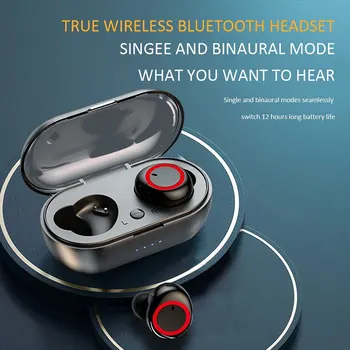 Y50 Bluetooth De Los Auriculares De La Tws En El Oído Bluetooth 50 Deportes Estéreo Botones Con Micrófono Auriculares Inalámbricos