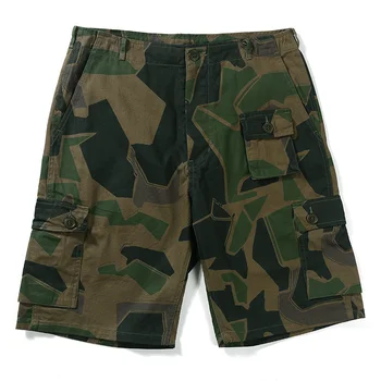 Camuflaje del Ejército de la Selva Multi-bolsillo de los Pantalones de la Guerra de Vietnam Militar Cortos Casual al aire libre Senderismo Formación de Utillaje de la Universidad de Ropa
