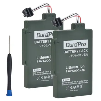 DuraPro 3.6 V Li-ion Bateria de 6000mAh WUP-001 Batería Recargable para Nintendo Wii U GamePad accesorios Piezas con instalar la herramienta de
