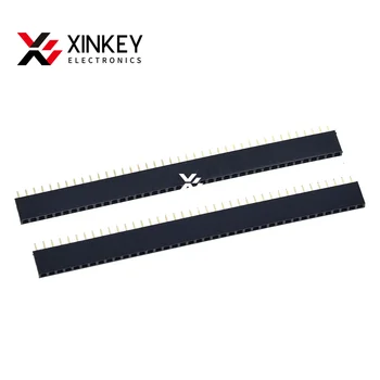 XINKEY 2,54 mm 40 Pin Stright Mujer Sola Fila de Pines de la Tira de PCB Conector