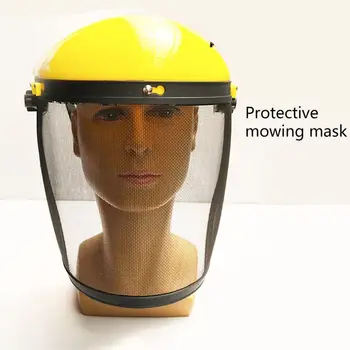 Casco de seguridad, máscara de Corte de césped Protector de pantalla para desbrozadora forestal Cortadora de cara máscara protectora Plantilla