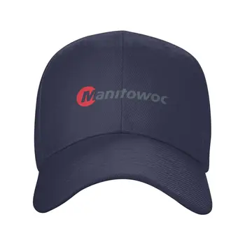 Manitowoc Impresión de logotipo Gráfico Casual Denim cap sombrero gorra de Béisbol