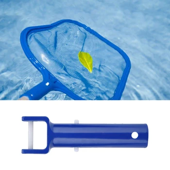 Azul V-abrazadera de la Cabeza de la Manija del ABS V Forma de Clip de la Cabeza de Cepillo de Mango de Plástico Resistente Mango con V-Clip para la Piscina Spa Vacío