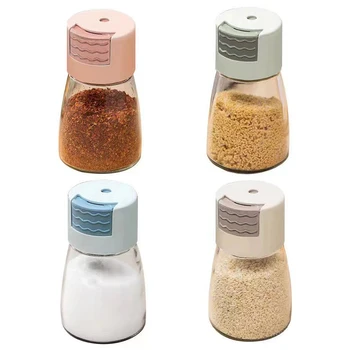 Cónicos de Especias Botella de Controlar el Consumo de Sal Fresco y Seco 7 6 oz de Capacidad Fácil de Limpiar y Rellenar Versátil Conjunto de 4