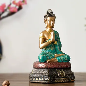 Estatuas De Buda Meditación Esculpir La Figura Miniaturas Ornamento De La Oficina