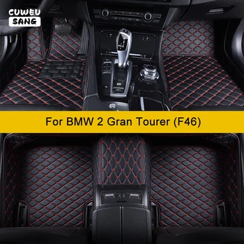 CUWEUSANG de encargo del Coche alfombras de Piso Para BMW 2 Gran Tourer F46 Auto Accesorios Pies de la Alfombra