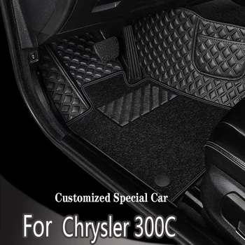 Coche alfombras de piso para Chrysler 300C （Sedán）2012 2013 2014 2015 2016 Custom auto Almohadillas de las patas de automóviles alfombra cubierta