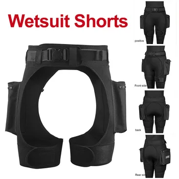 Negro de 3 mm de Neopreno Traje de pantalones Cortos para practicar el Buceo, el Snorkeling y la Natación Adaptada para Todos los Tipos de Cuerpo