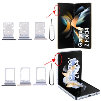Para Samsung Galaxy Z Flip4 Fold4 5G Teléfono Original Chip Sim Bandeja de la Tarjeta de la Ranura Z Flip 4 Veces 4 F721 F936 Sim Nuevo soporte de Cajón