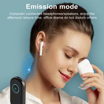 Libre de interferencias compatibles con Bluetooth Receptor Inalámbrico de Coche Casa Receptores de Audio con Bluetooth 5.0 de Ruido para Manos libres