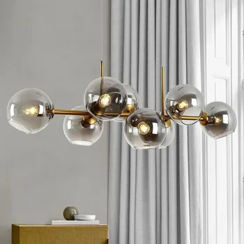 Vintage lámpara de araña de la Molécula de diseño de la Lámpara de la burbuja de la lámpara de la Barra de la Cocina Colgante de la Lámpara del Comedor de interior de la sala de estar de la masía de iluminación