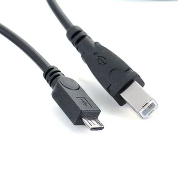 Micro USB macho a USB Estándar 2.0 Tipo B Macho Cable de Datos de Disco Duro y de la Impresora Escáner 1M
