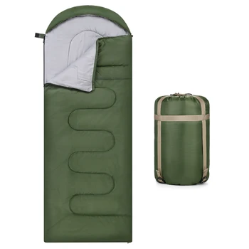 Camping Caliente Sacos de Dormir al aire libre de Agua-resistente al Clima Frío de la Bolsa de Dormir Compacto equipo de Camping para el Senderismo Mochila